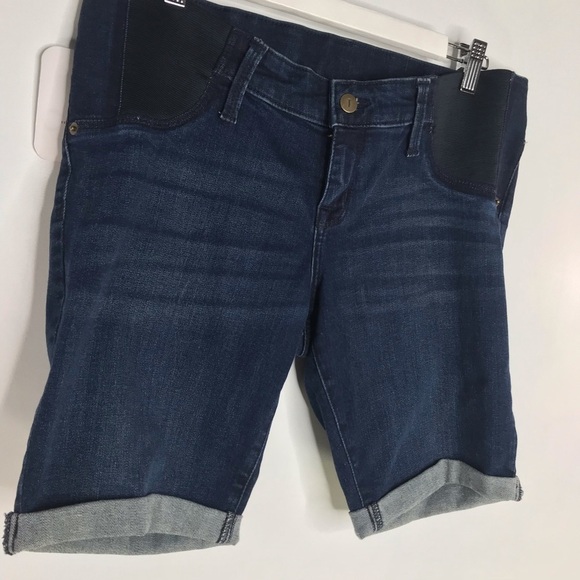 NWT Maternity Denim Bermuda Shorts Power stretch - Picture 5 of 7